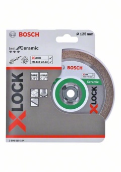 2608615164 X-LOCK алмазный диск для резки плитки Bosch Best for Ceramic 125 мм  2.608.615.164 с доставкой